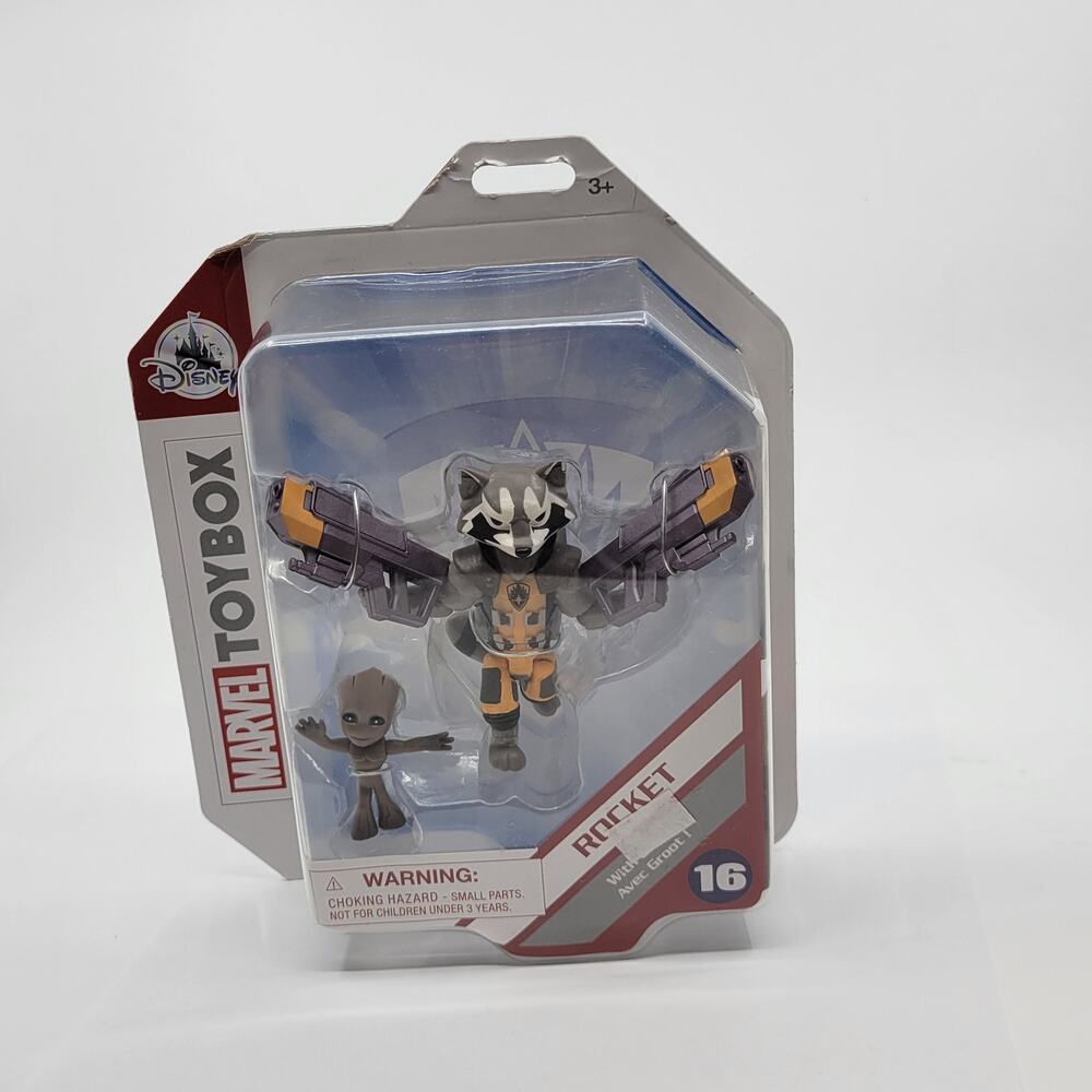 Disney Store Marvel Toybox Rocket & Groot #16 Action Figure New In Box, sealed